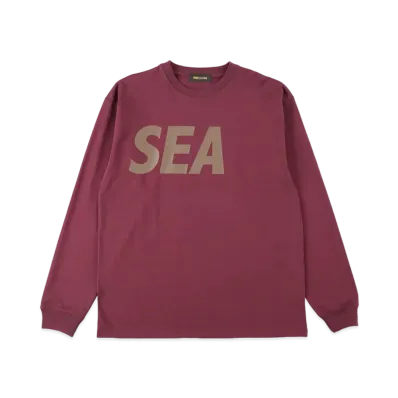 WIND AND SEA SEA L/S T-SHIRT "Bordeaux G.Gray"