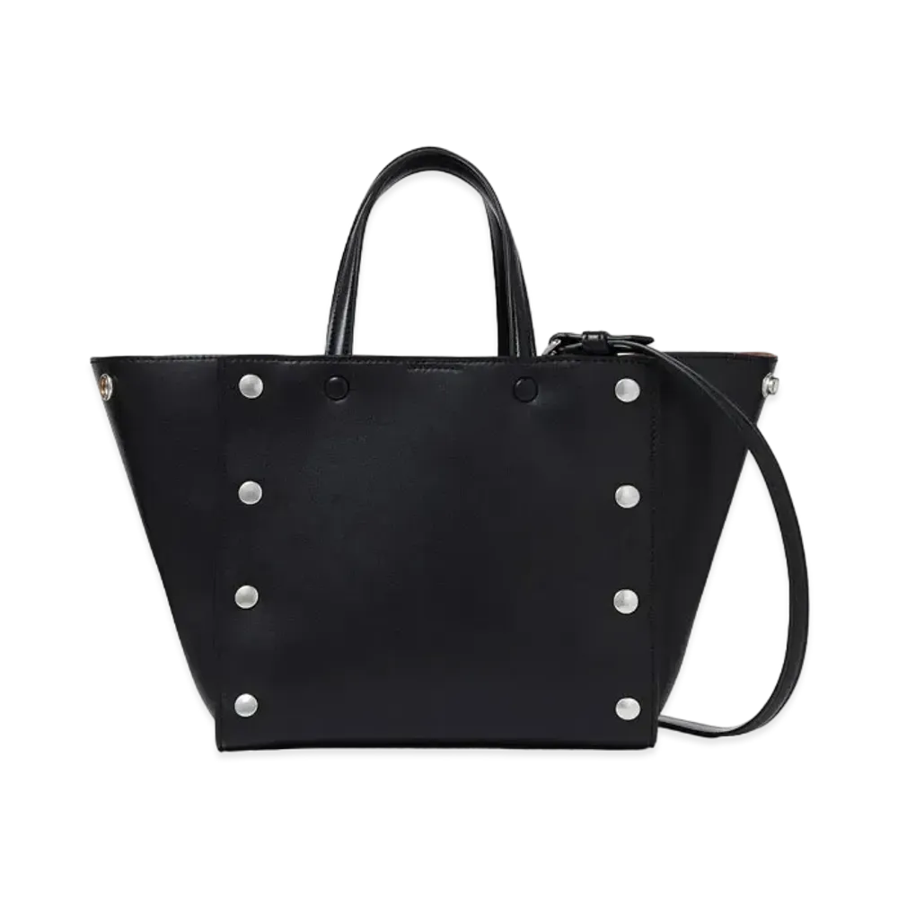 STELLA McCARTNEY Stella Studs Small Tote Bag "Pitch Black"