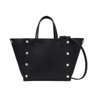 STELLA McCARTNEY Stella Studs Small Tote Bag "Pitch Black"