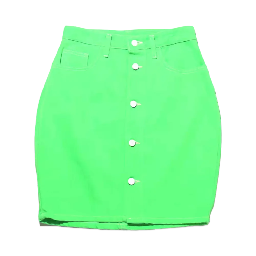 atmos pink Vivid Color Skirt "Green"