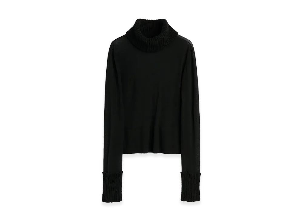 OUR LEGACY Women's Inverse Turtleneck "Black Superfine Merino"