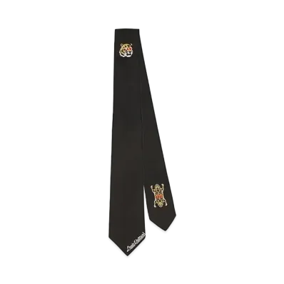 Louis Vuitton x NIGO LV MADE TIGER TIE "Black"