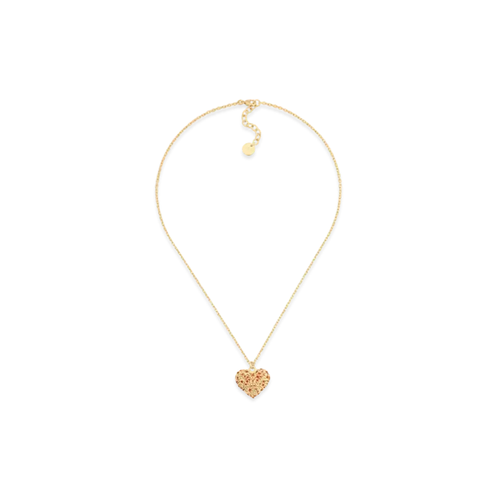 Dior Dioramour Coeur des Curiosites Necklace Metal and Red Lacquer "Gold"
