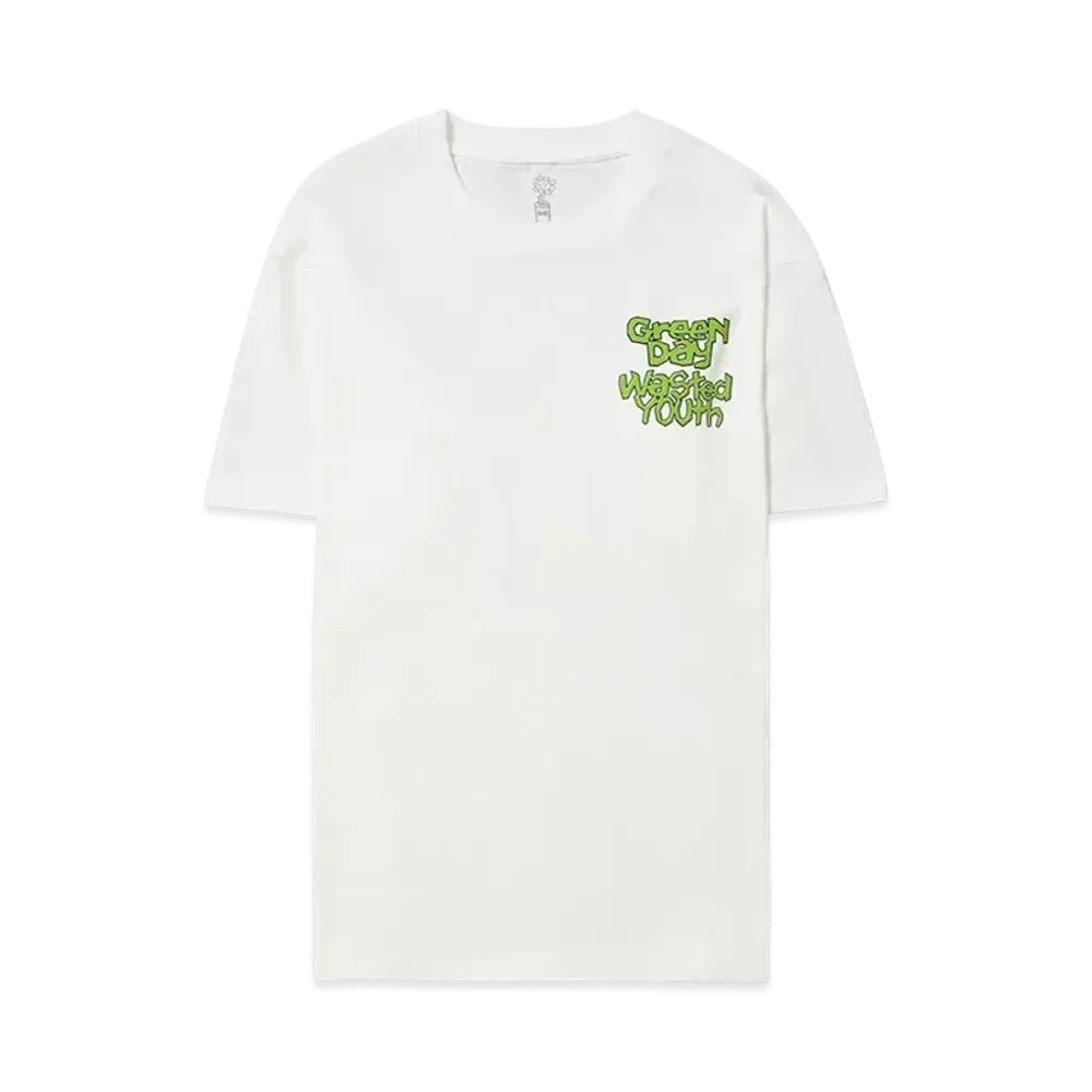 VERDY x GREEN DAY Wasted Youth Flower Tee "White"