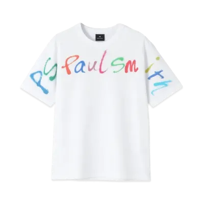 Paul Smith Graffiti Logo Tee "White"