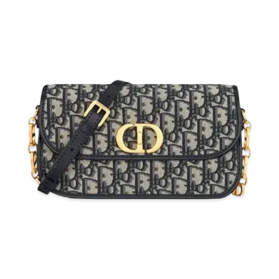 Dior Small 30 Montaigne Avenue Bag "Blue"