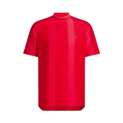 adidas Adizero Mesh Mockneck Short Sleeve Shirt "Pure Ruby"