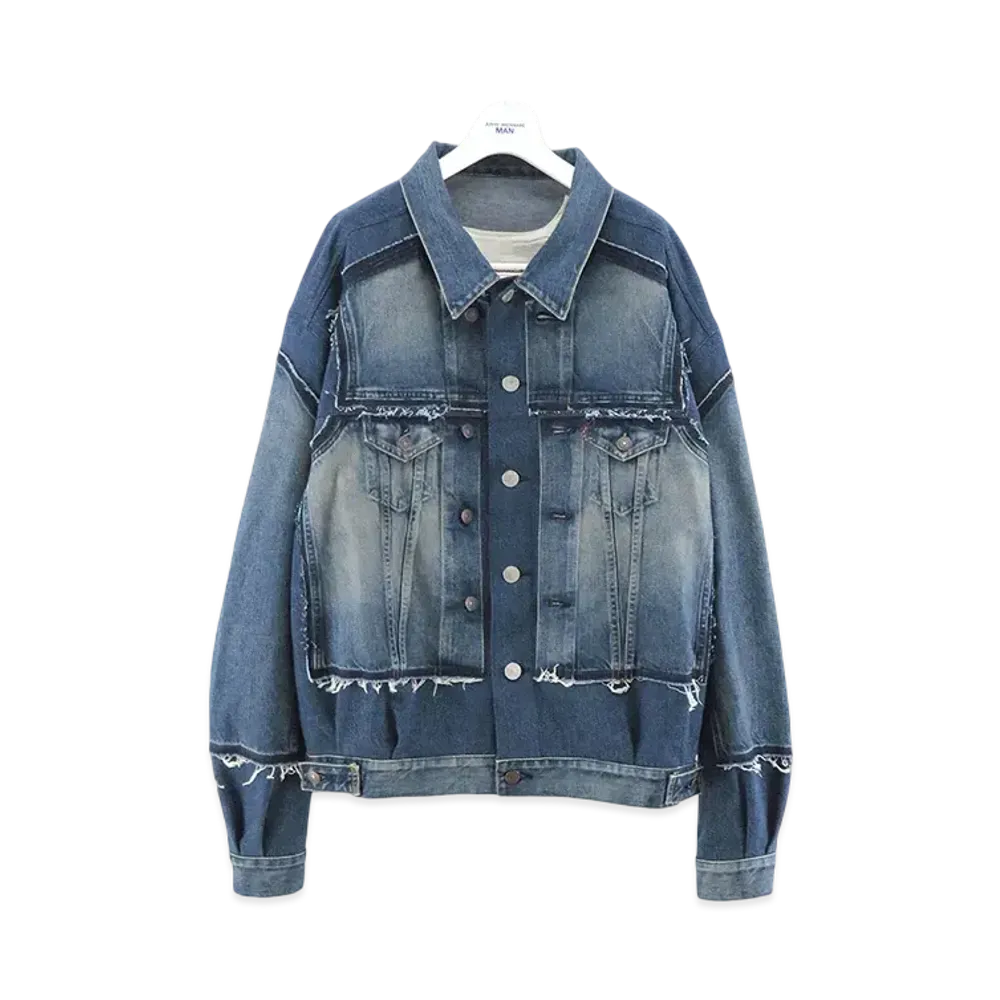 JUNYA WATANABE x Levi's Cotton Denim Product Processing Customized W Name Jacket "Indigo"