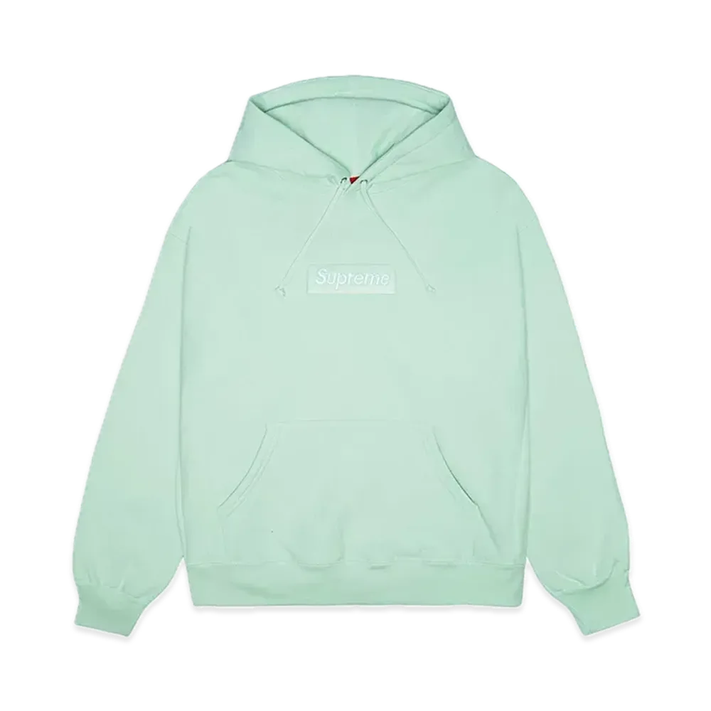 Supreme Box Logo Hooded Sweatshirt "Light Green" (23FW)
