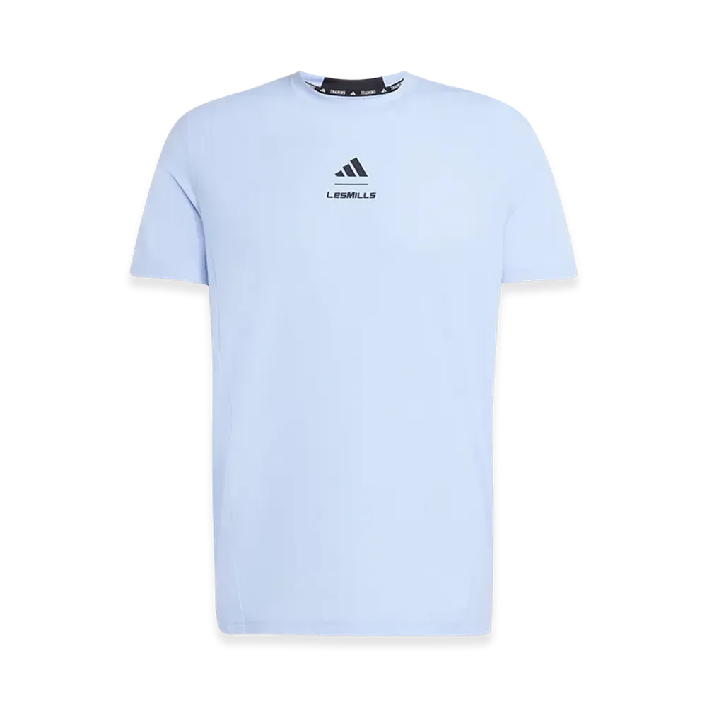 adidas Les Mills Graphic Short-Sleeve T-Shirt "Glow Blue"