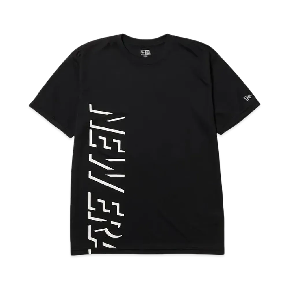 NEW ERA Performance Apparel Short Sleeve Tech T-Shirt Shadow Wordmark Regular Fit "Black"
