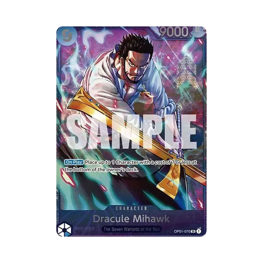 ジュラキュール・ミホーク SR [OP01-070]【英語版】(プロモーションカード「トレジャーカップ トップ 8」)