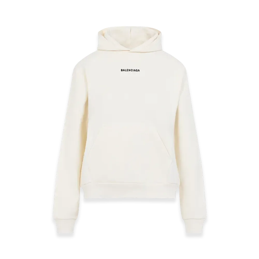 BALENCIAGA Women's Medium Fit Hoodie "Cream"