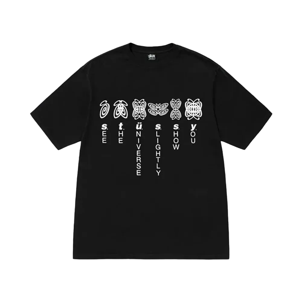 Stussy Universe Tee Pigment Dyed "Black"