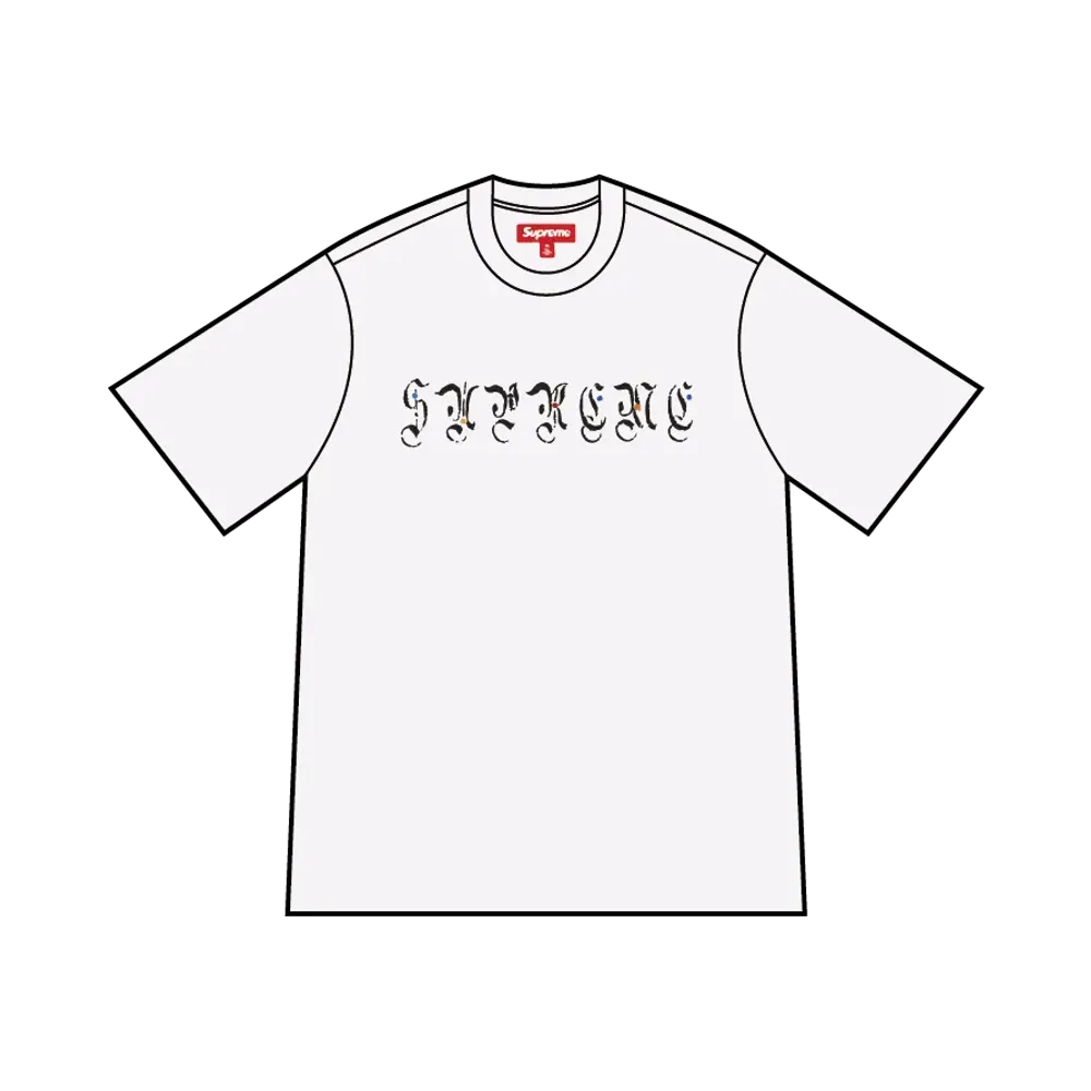 Supreme AOI Gems S/S Top "White"