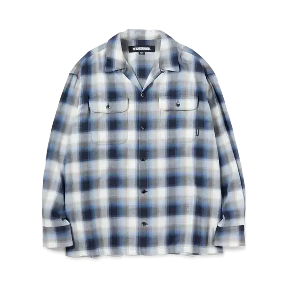 NEIGHBORHOOD Blockombre Shirt LS "Blue"