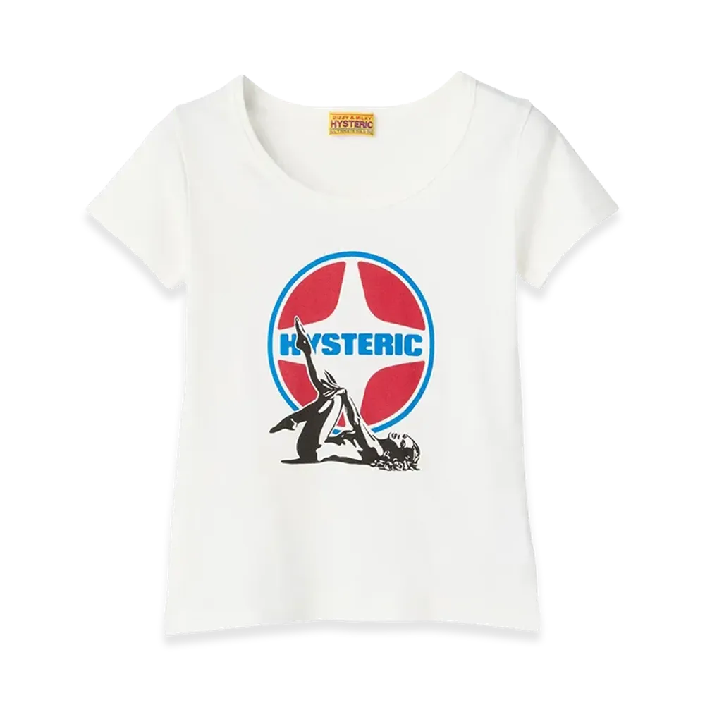 HYSTERIC GLAMOUR Women's Hysteric Glamour Leisure Woman Crop T-Shirt "White"