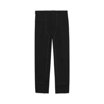 BLACK COMME des GARCONS Decorative Stitch Straight Pants "Black"
