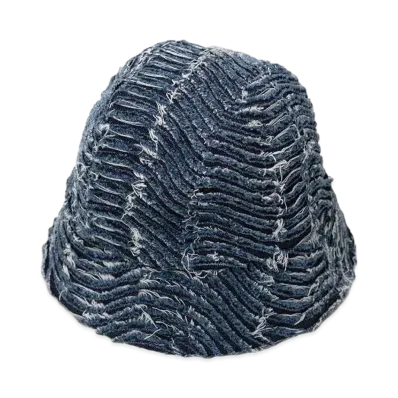 Maison MIHARA YASUHIRO Wave Denim Bucket Hat "Indigo"