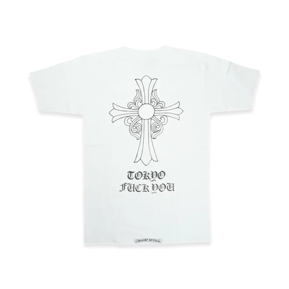 Chrome Hearts Tokyo Fuck You Old Cross S/S T-Shirt "White"