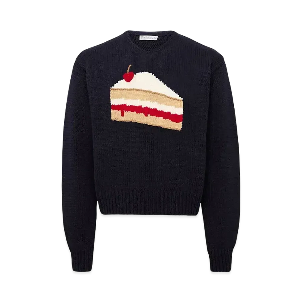 JW ANDERSON Cake Intarsia Sweater "Black"