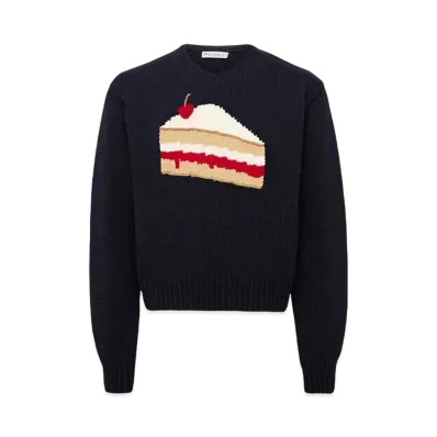 JW ANDERSON Cake Intarsia Sweater "Black"