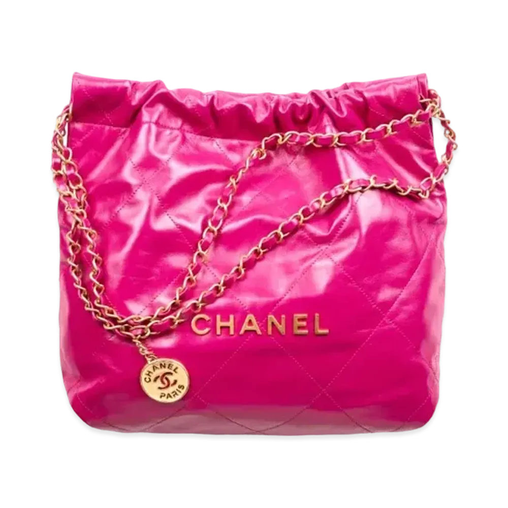 CHANEL Chanel 22 Small Handbag Shiny Calfskin "Pink"