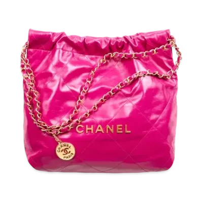 CHANEL Chanel 22 Small Handbag Shiny Calfskin "Pink"