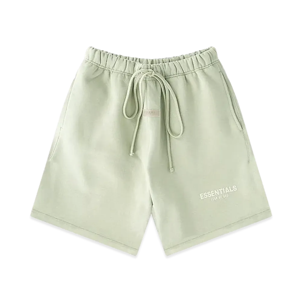 FEAR OF GOD ESSENTIALS Point Logo Half Pants "Seafoam"