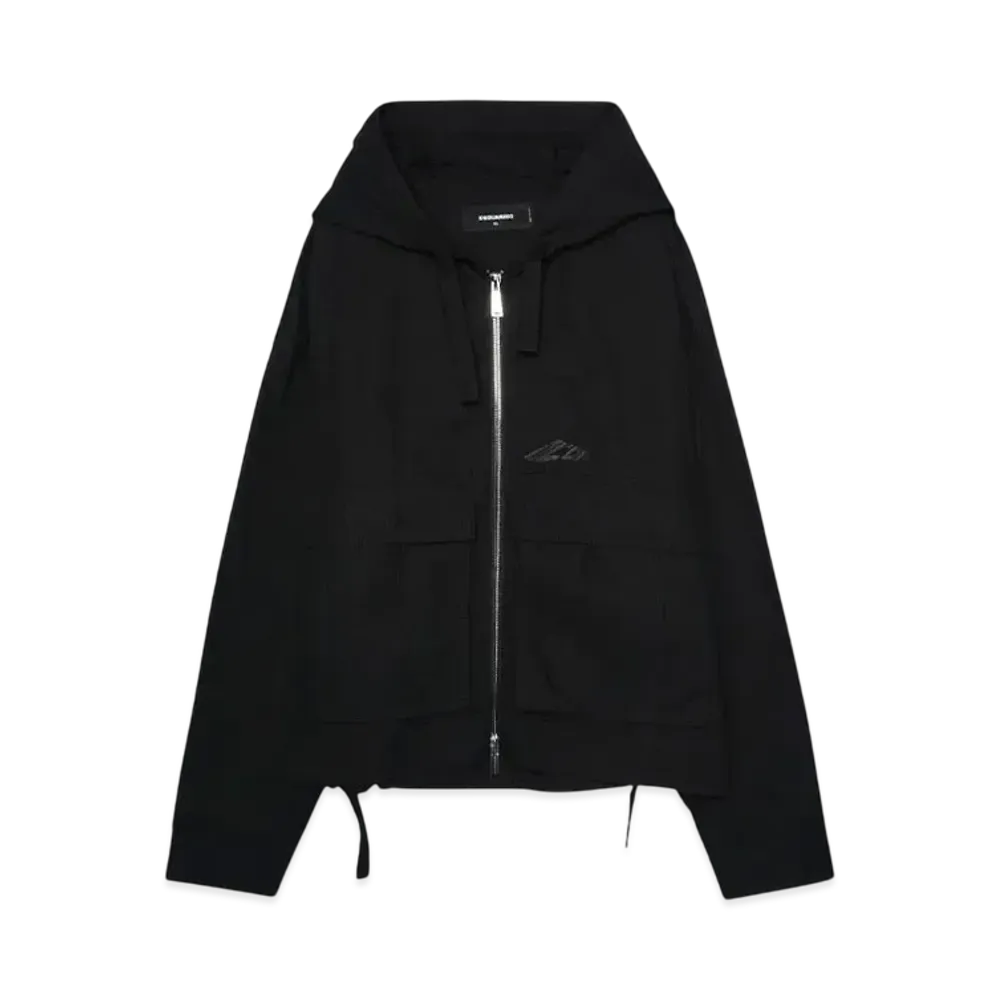 DSQUARED2 Icon Ripstop Windbreaker "BLACK"