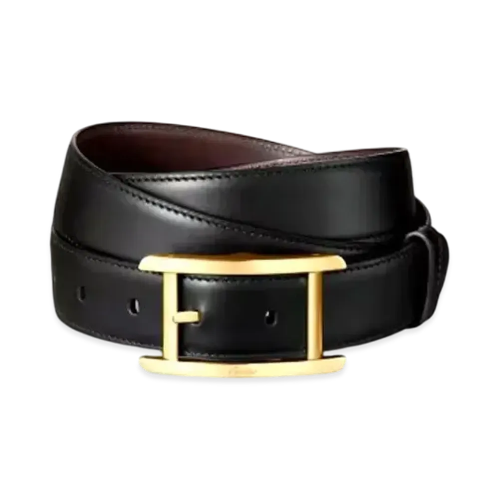 Cartier Belt, Tank de Cartier "Black/Gold"
