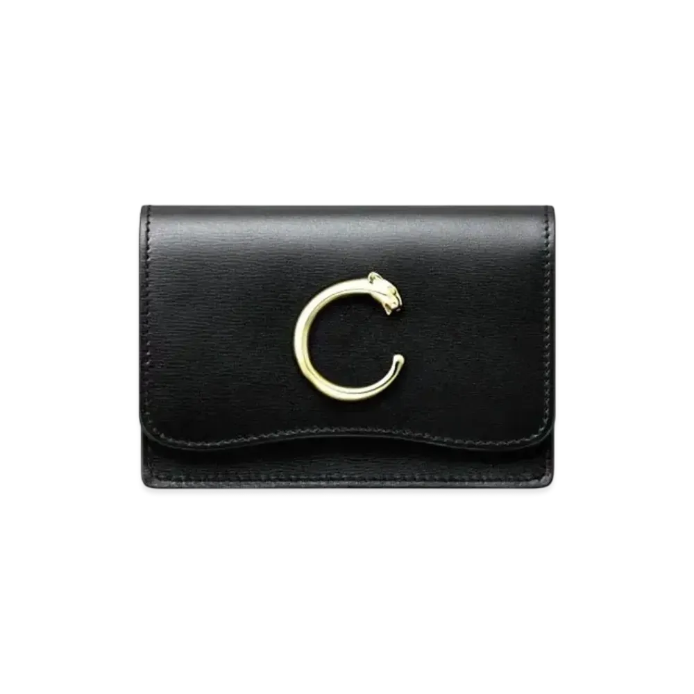 Cartier Panthere de Cartier Small Leather Goods, Card Holder "Black"