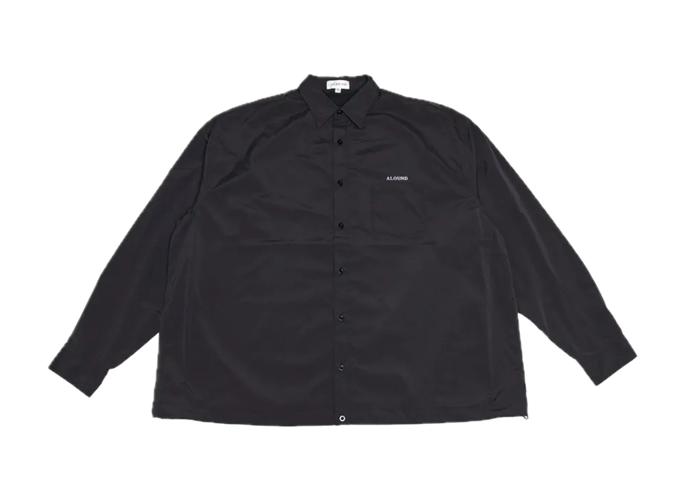 ALOUND Wide Nylon Shirts Jacket "Black"