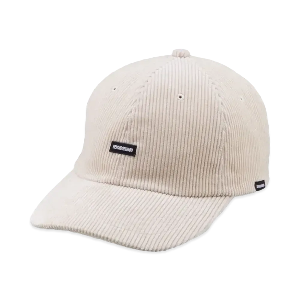 NEIGHBORHOOD Cord Dad Cap . CO "Off White"