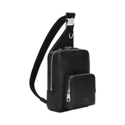 Dolce&Gabbana Palermo Backpack Hanmard Calfskin Logo Plate "Black"