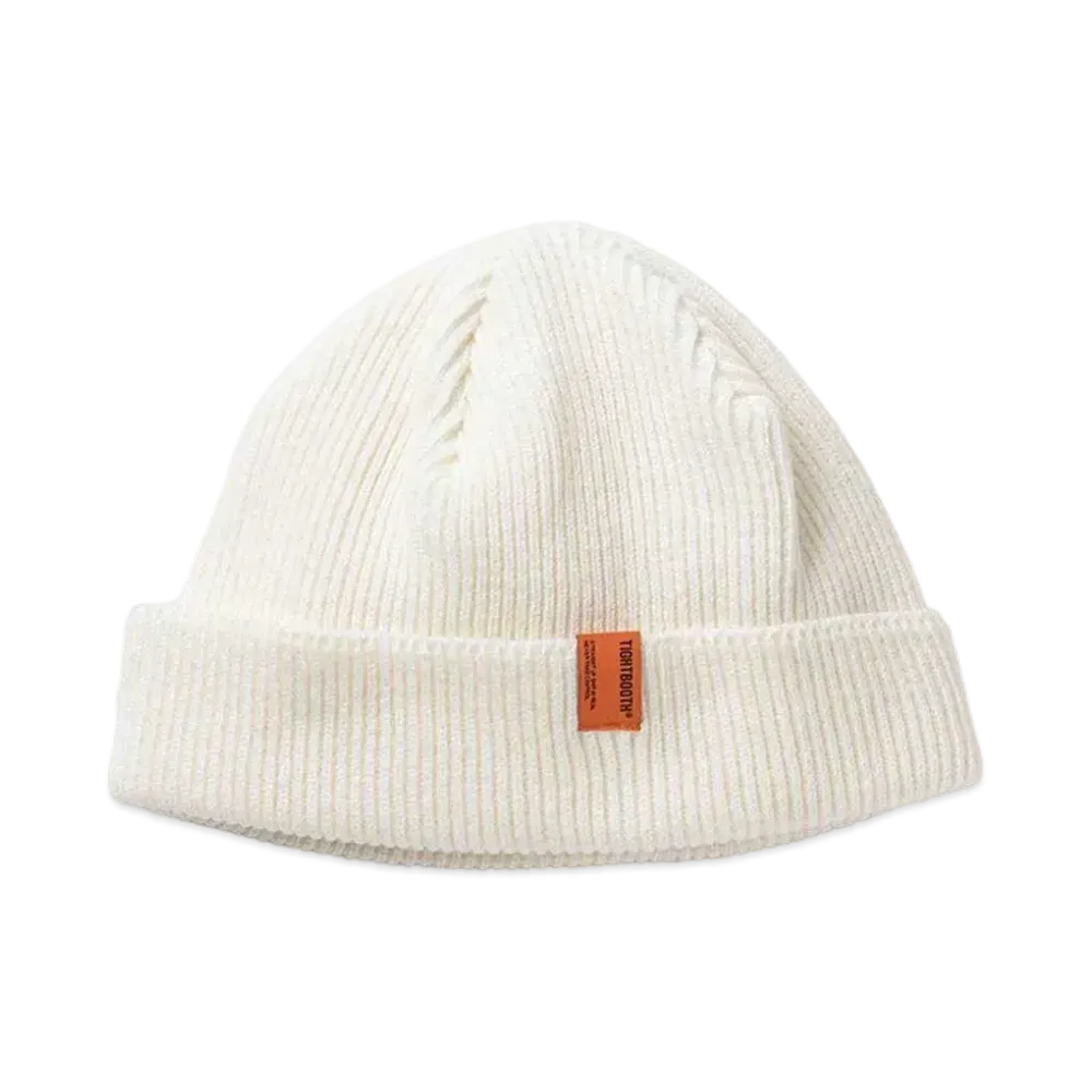 TIGHTBOOTH Tag Beanie "White"