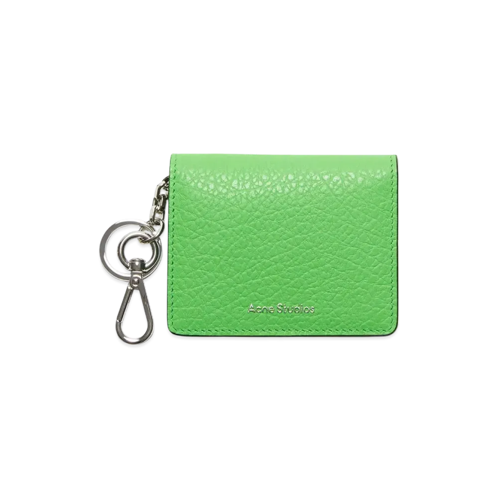Acne Studios Folded Leather Wallet "Green"