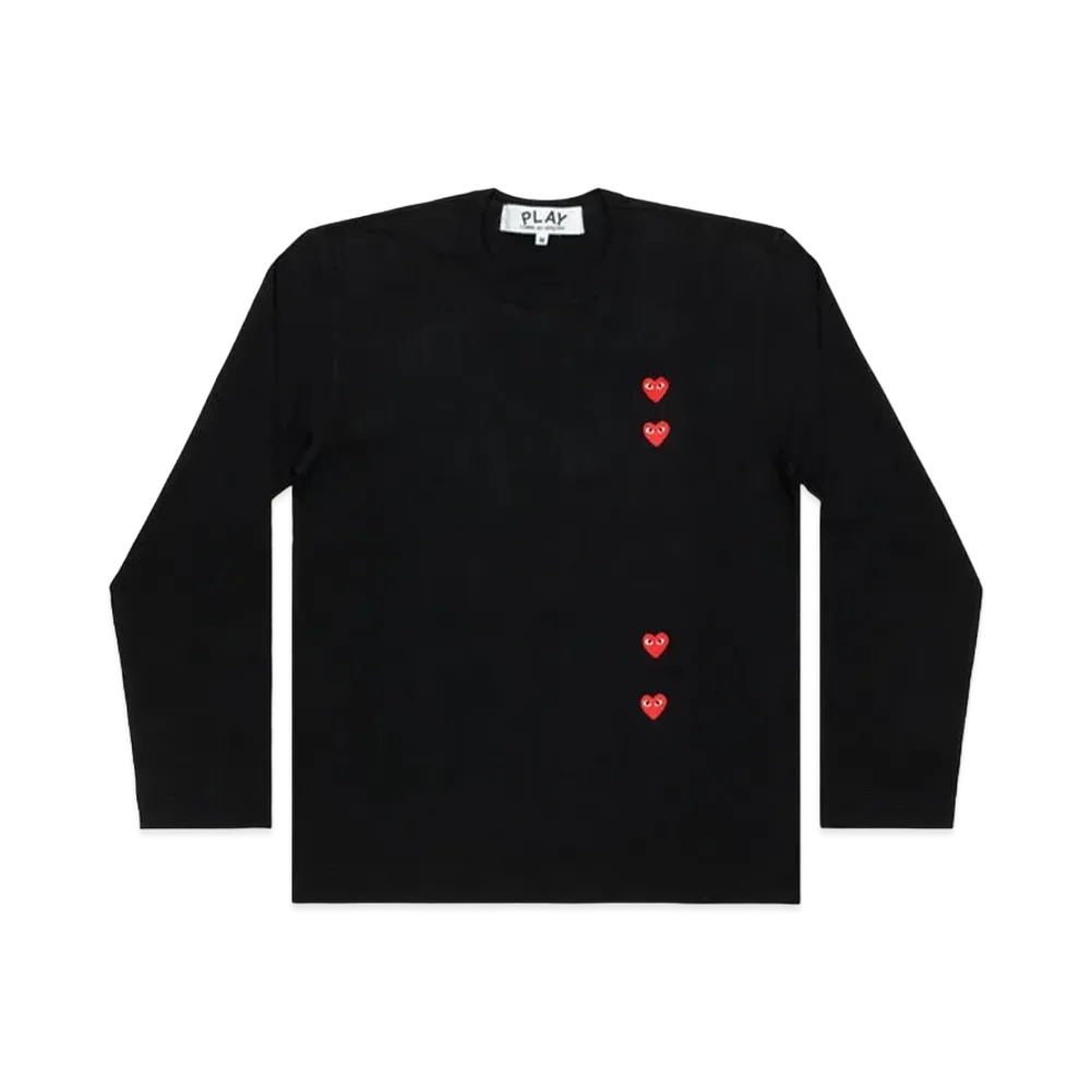 PLAY COMME des GARCONS Unisex Printed T-Shirt AX-T339-051 "Black"
