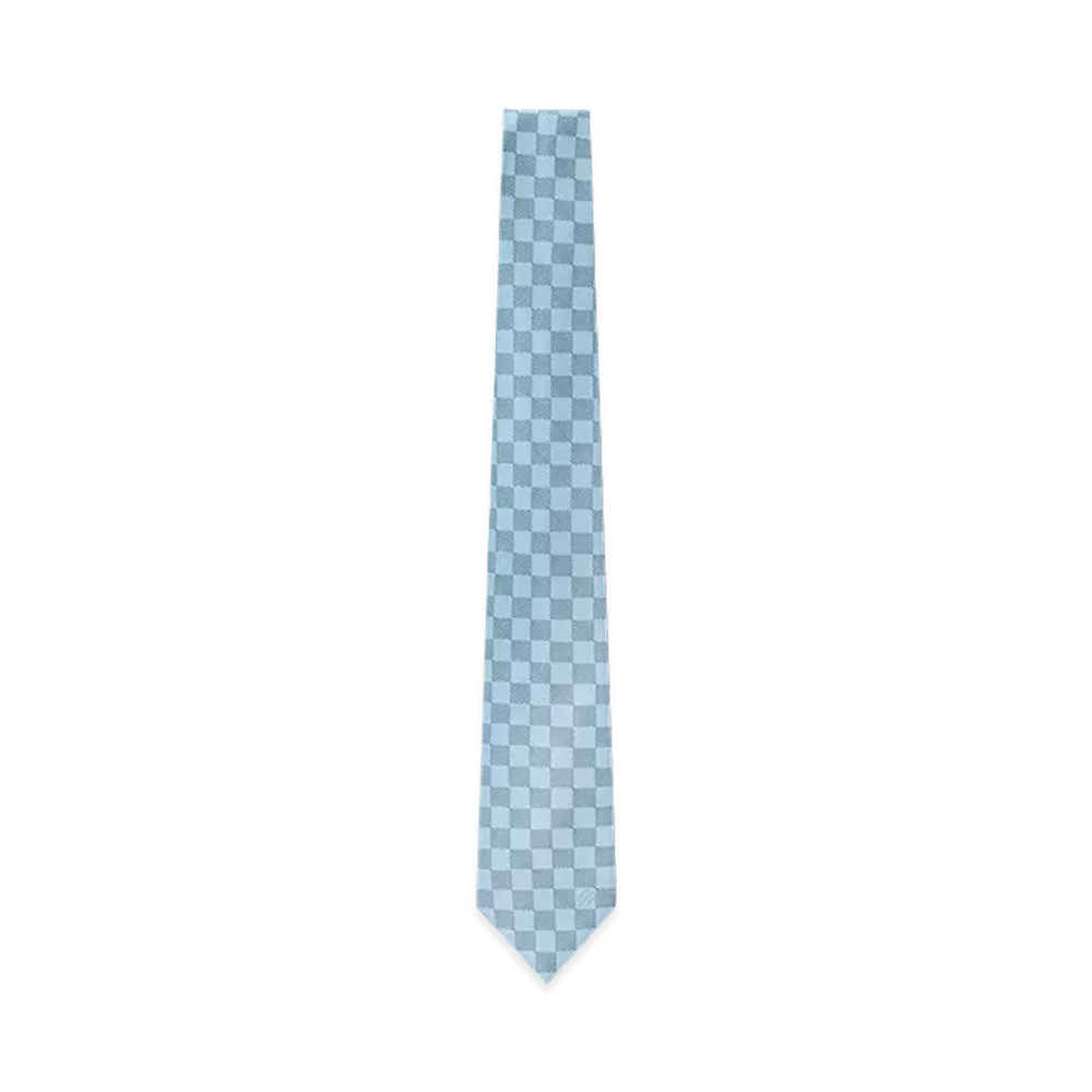Louis Vuitton Tie Damier Classic 8cm "Bleu Clair"