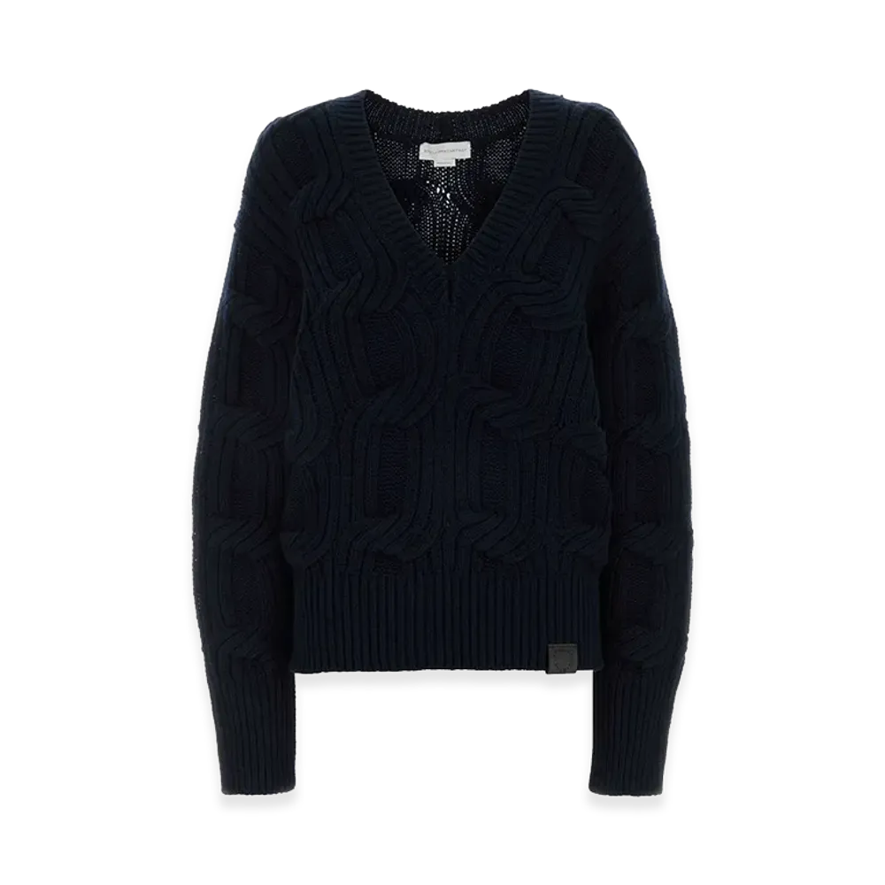 STELLA McCARTNEY Women's Wool Sweater "Midnight Blue"