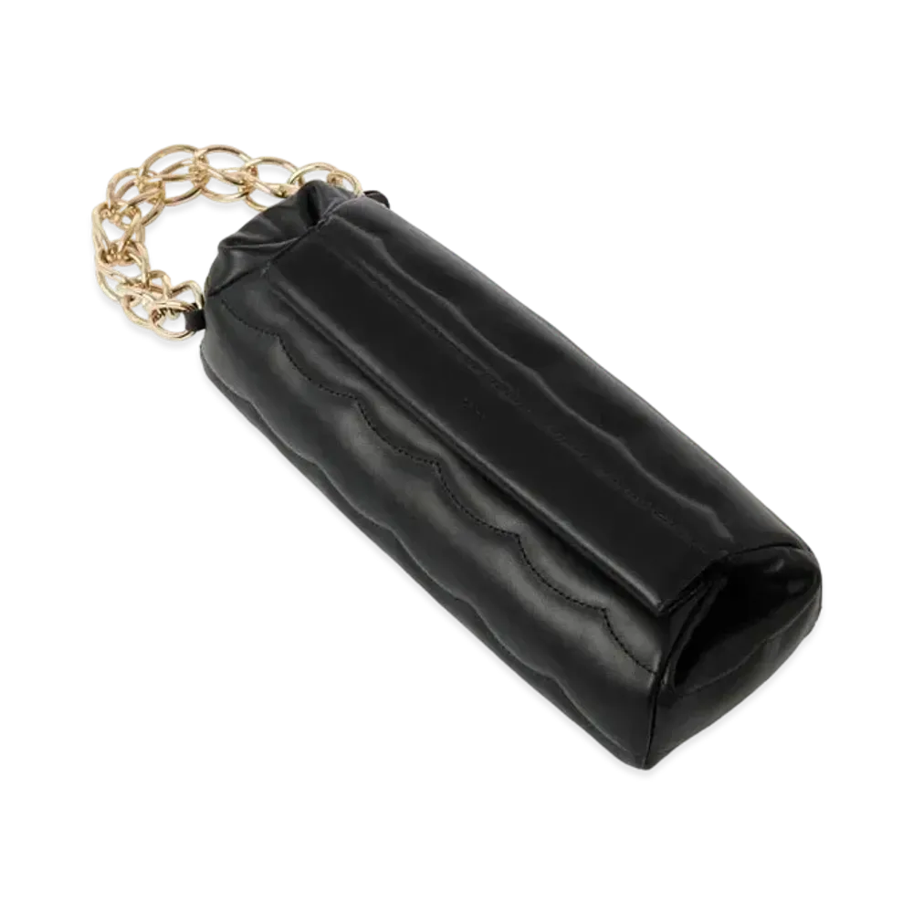 Chloe Juana Clutch Bag In Quilted Calfskin "Black"
