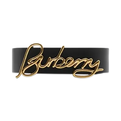 Burberry Reversible Leather Signature Belt "Black/Soap"