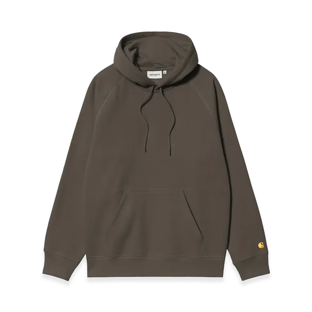 Carhartt WIP Hooded Chase Sweat "Shungite/Gold"