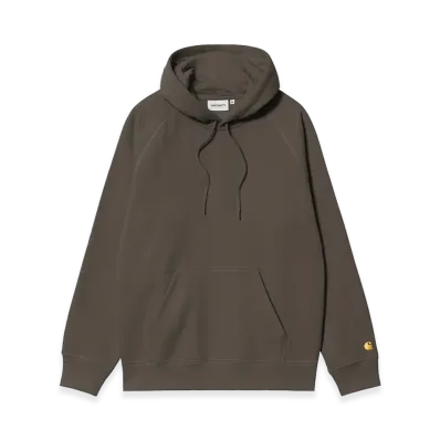 Carhartt WIP Hooded Chase Sweat "Shungite/Gold"