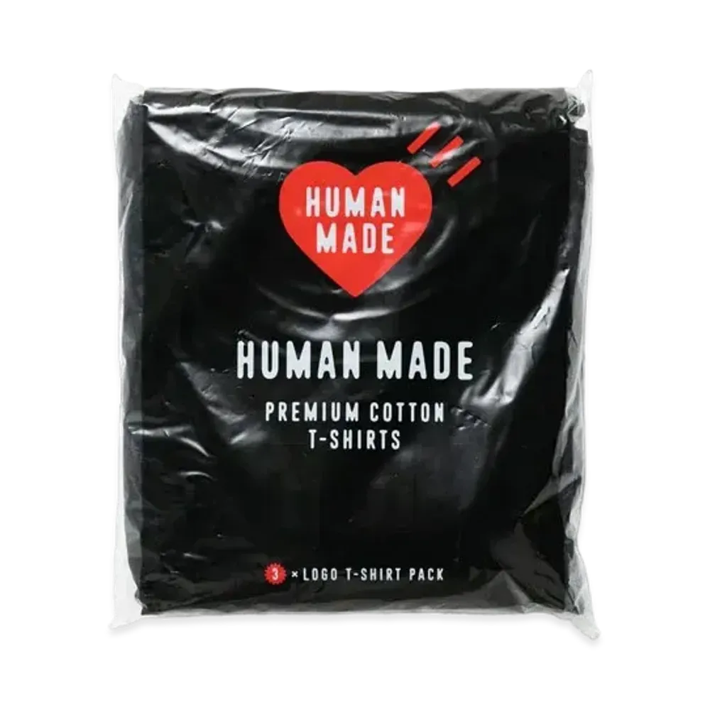HUMAN MADE 3Pack T-Shirt "Black"