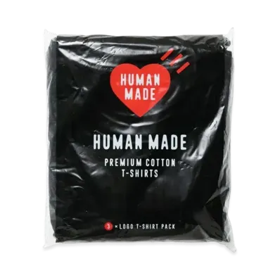 HUMAN MADE 3Pack T-Shirt "Black"