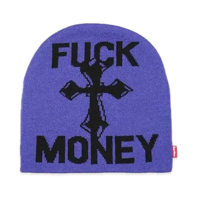 Supreme Fuck Money Beanie "Navy"