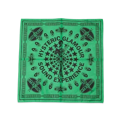 HYSTERIC GLAMOUR Sound Experience Bandana "Green"