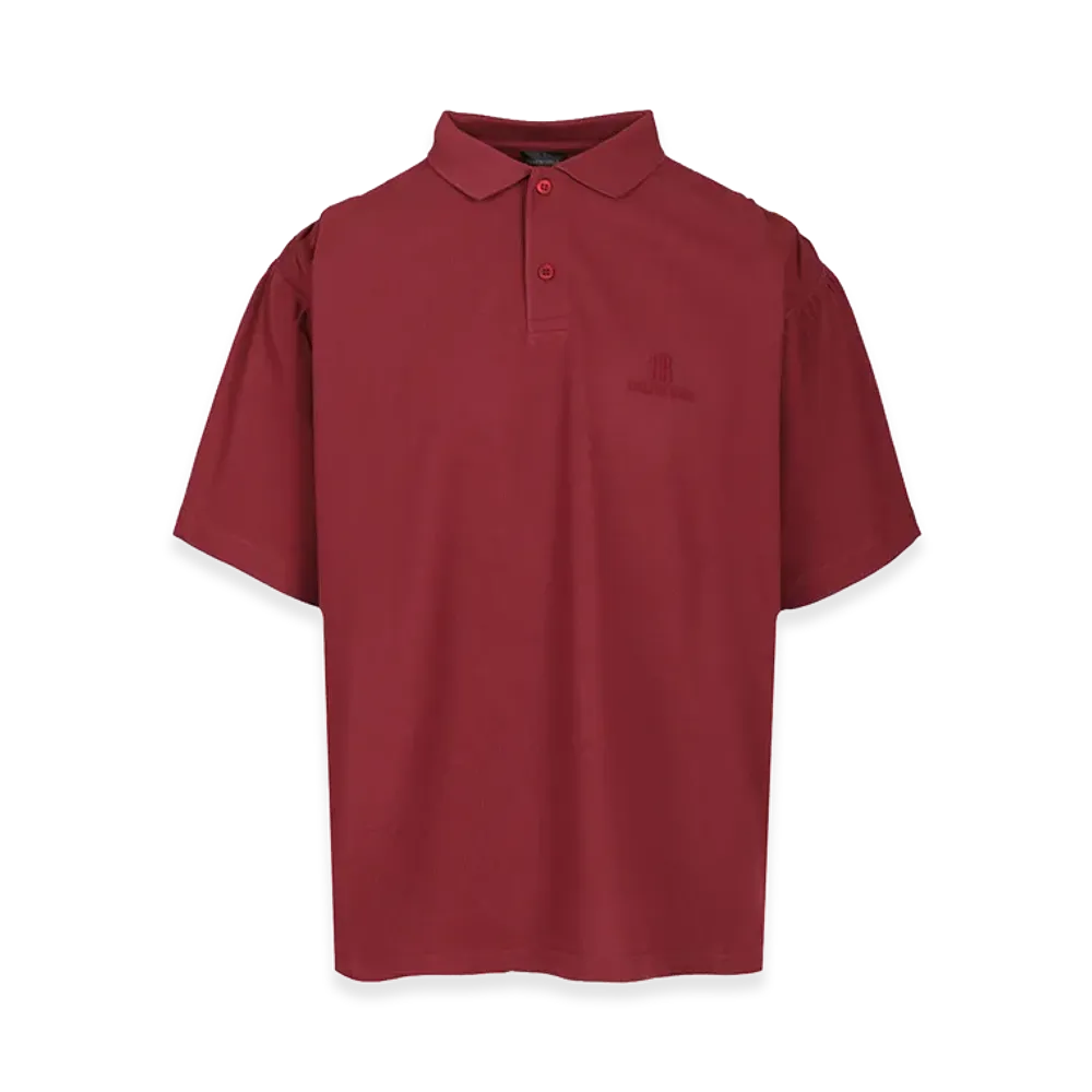 BALENCIAGA Nano BB Polo Shirt "Bordeaux"