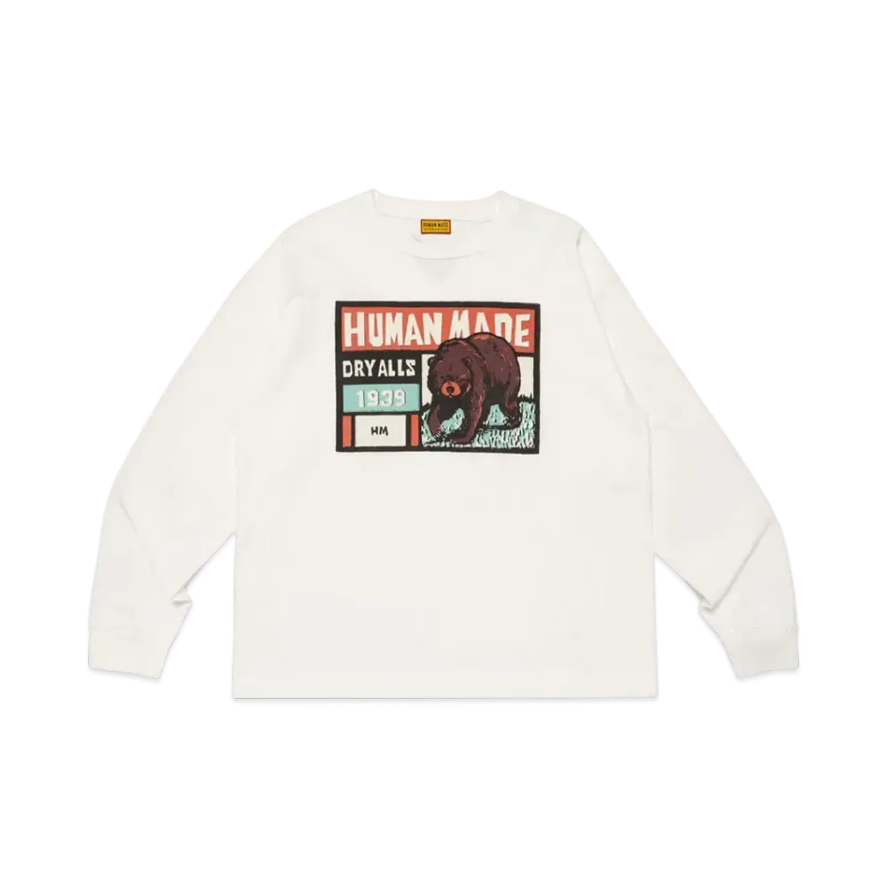 HUMAN MADE Graphic L/S T-Shirt "White"